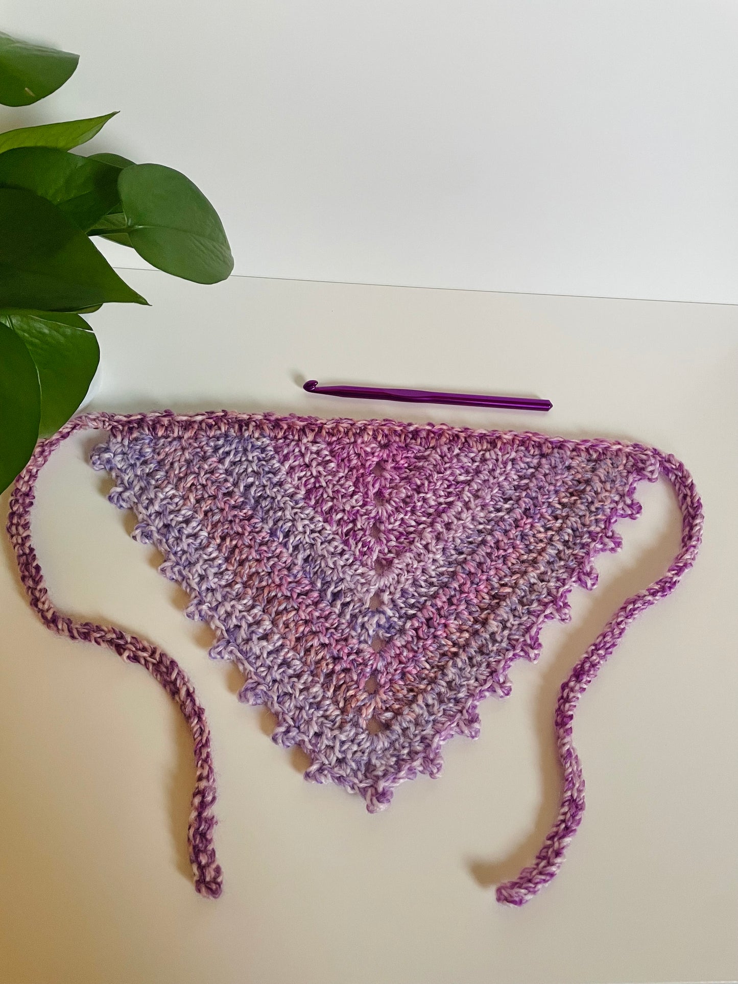 Gather Crochet Hair Bandana
