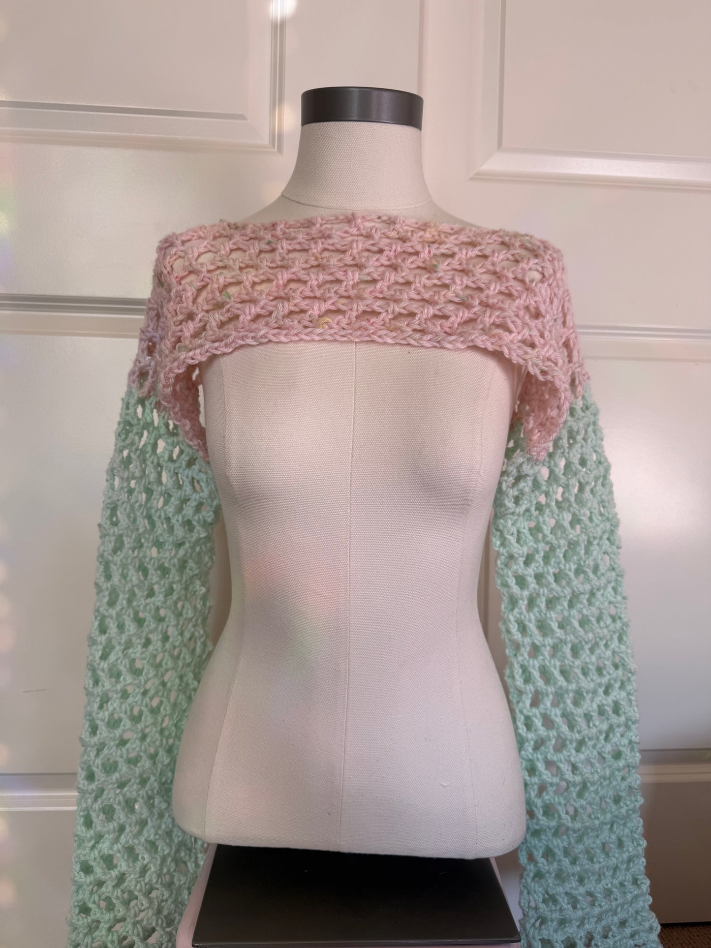 Custom: Mesh Stitch Crochet Shrug