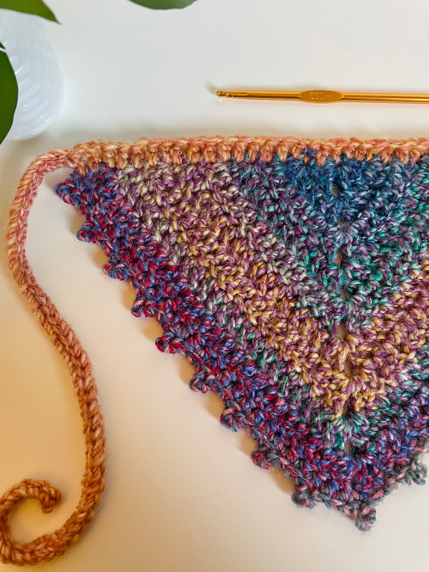 Gather Crochet Hair Bandana