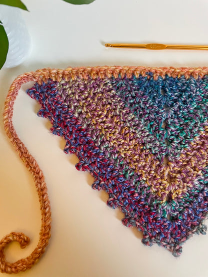 Gather Crochet Hair Bandana