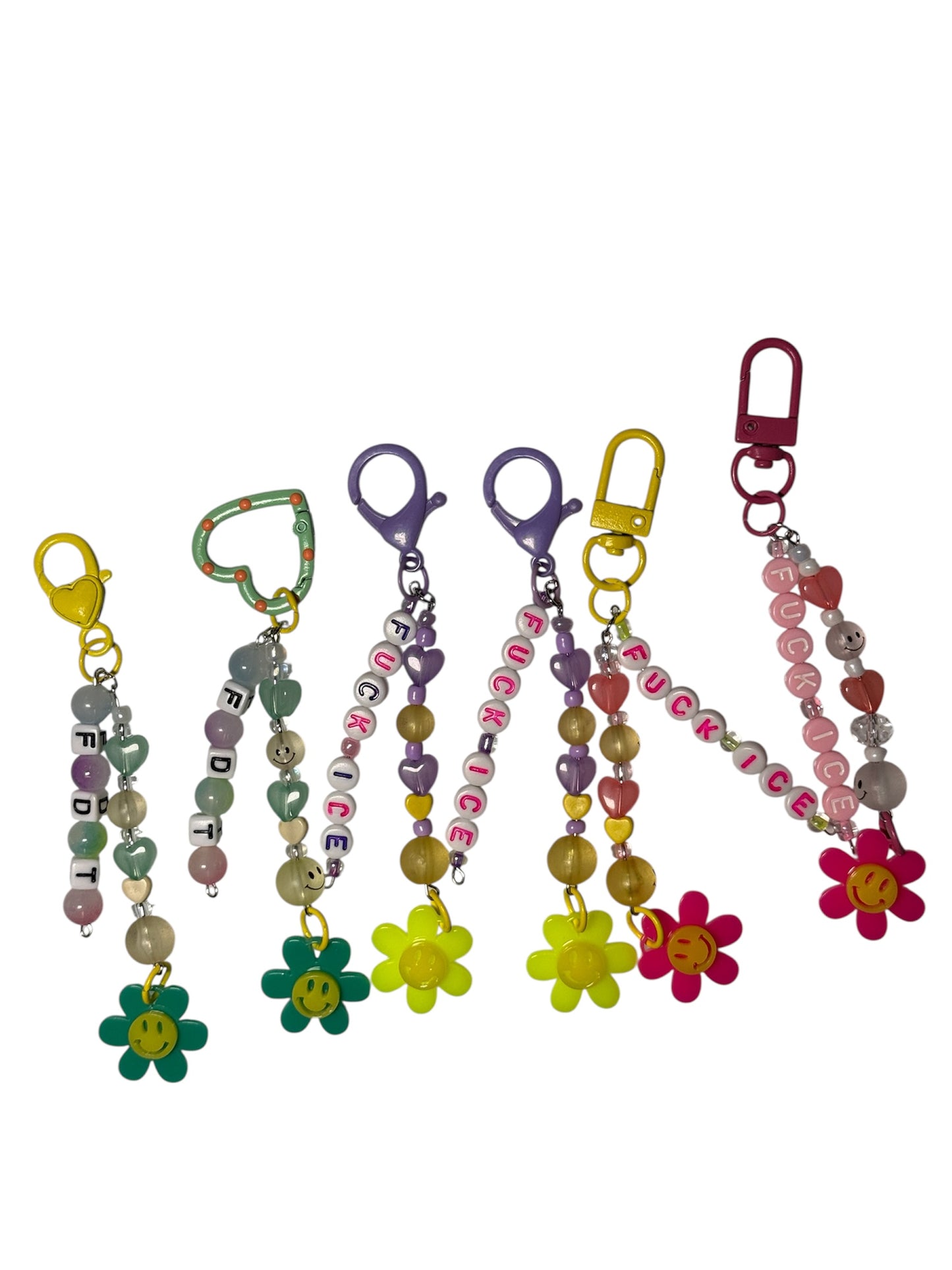 Happy Flower Fuck Ice Keychain