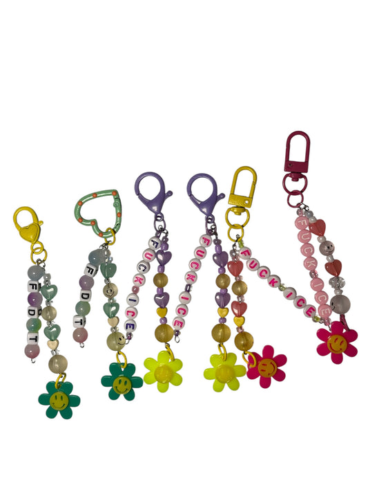 Happy Flower Fuck Ice Keychain