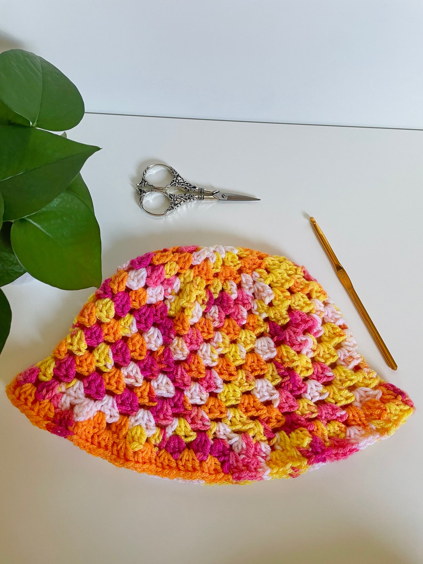 Custom: Granny Stitch Crochet Bucket Hat