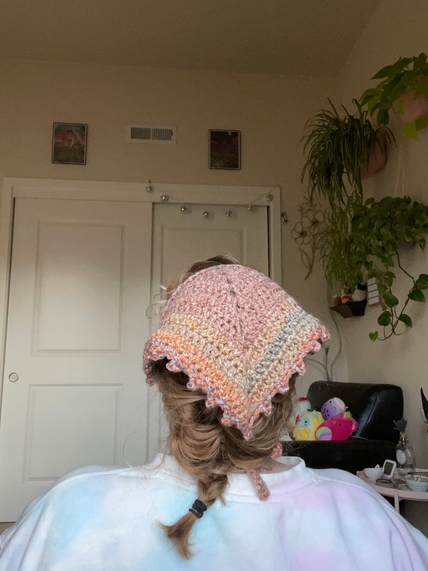 Gather Crochet Hair Bandana
