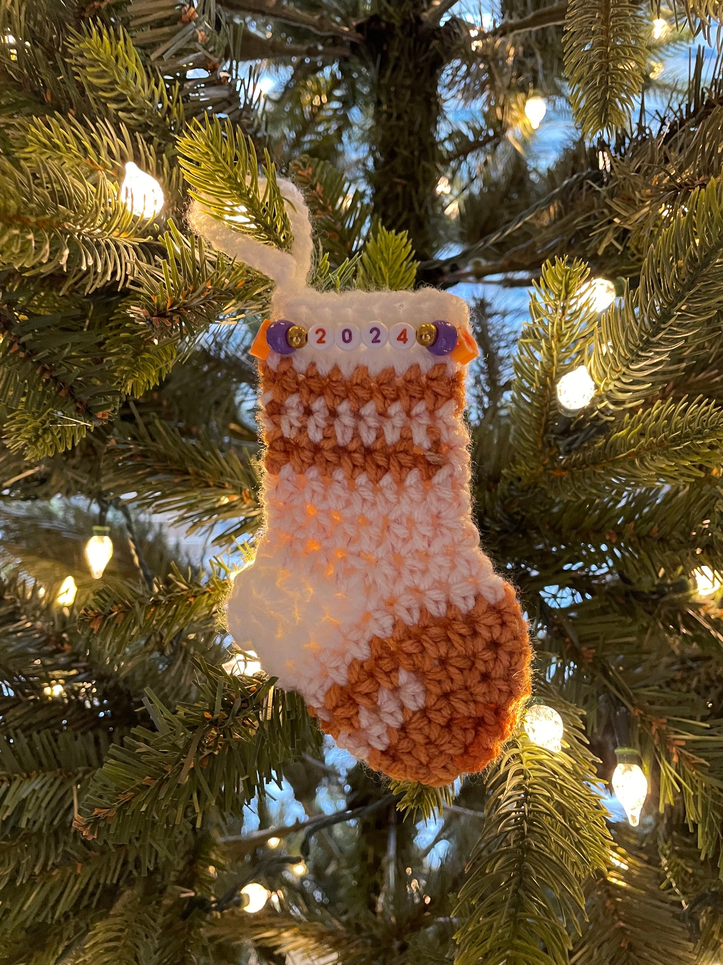 Pride Mini Stocking Crochet Ornament