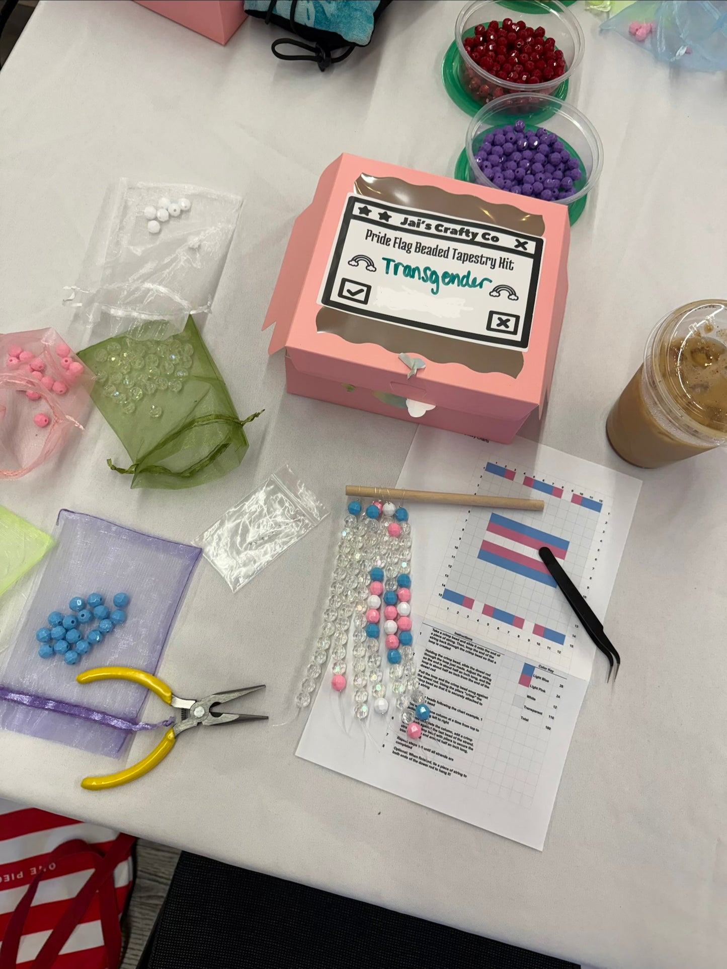 5/24 Pride Flag Beaded Tapestry Craft Ticket
