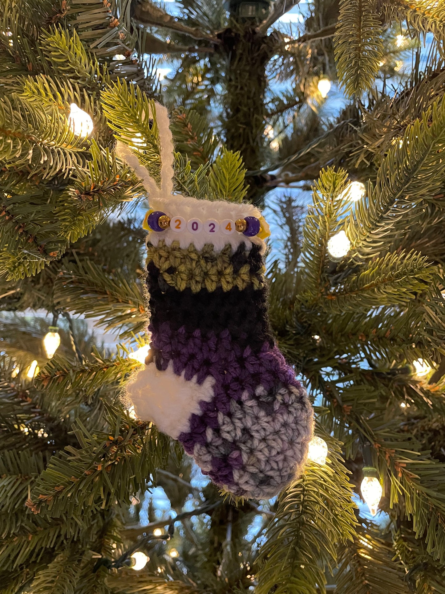 Pride Mini Stocking Crochet Ornament