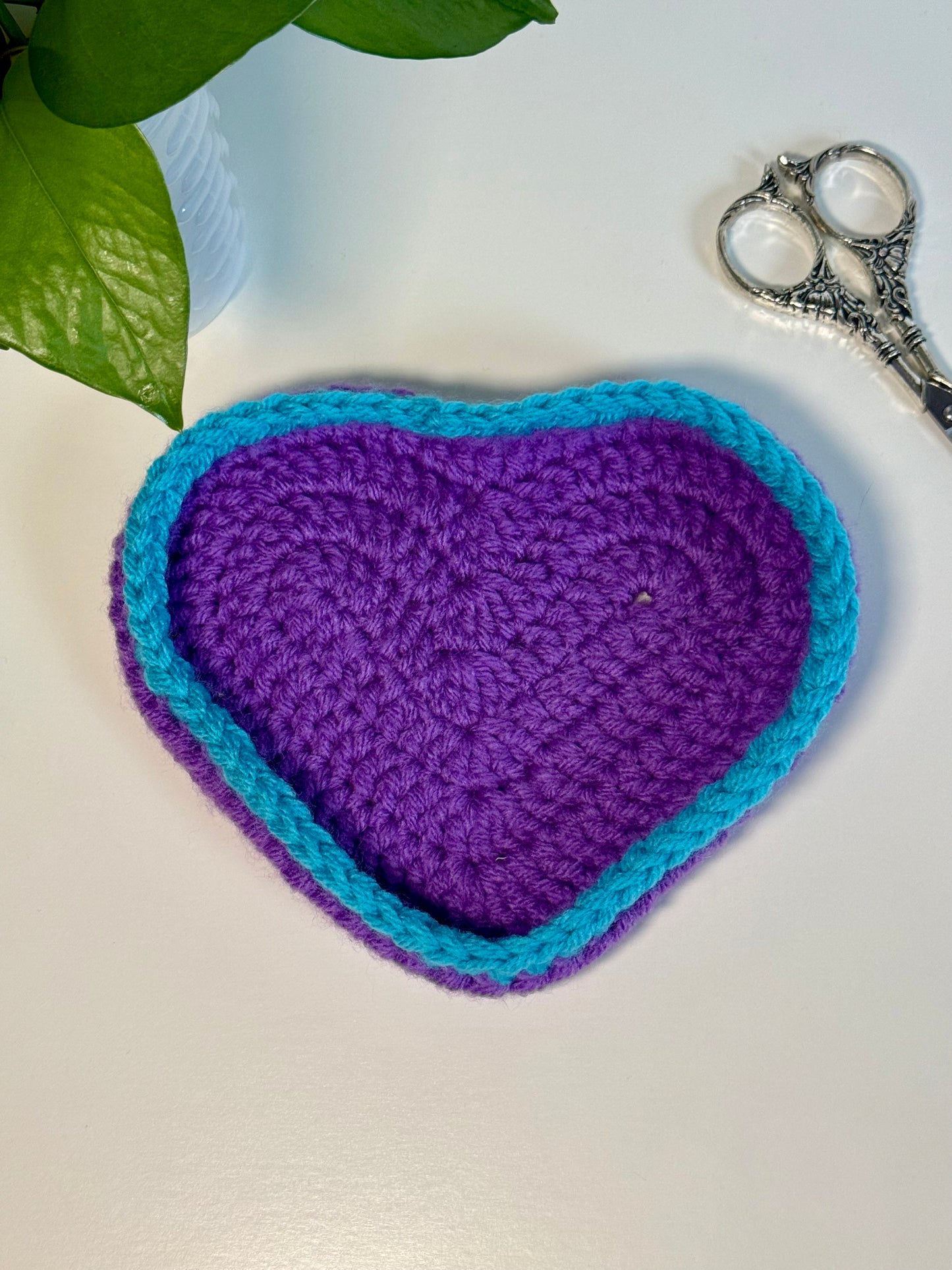 Heart Crochet Trinket Tray