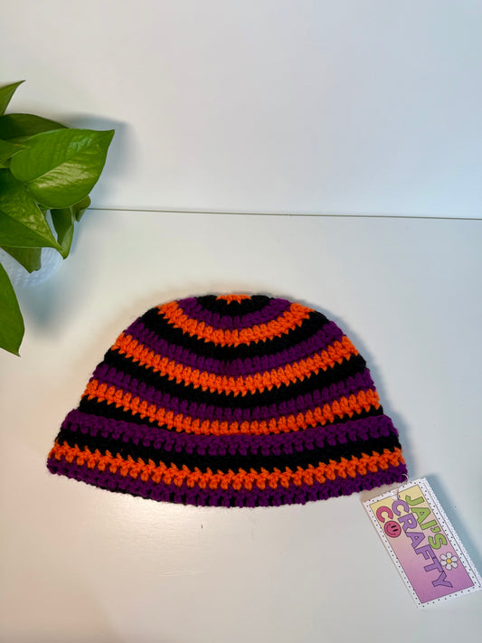 Striped Crochet Beanie