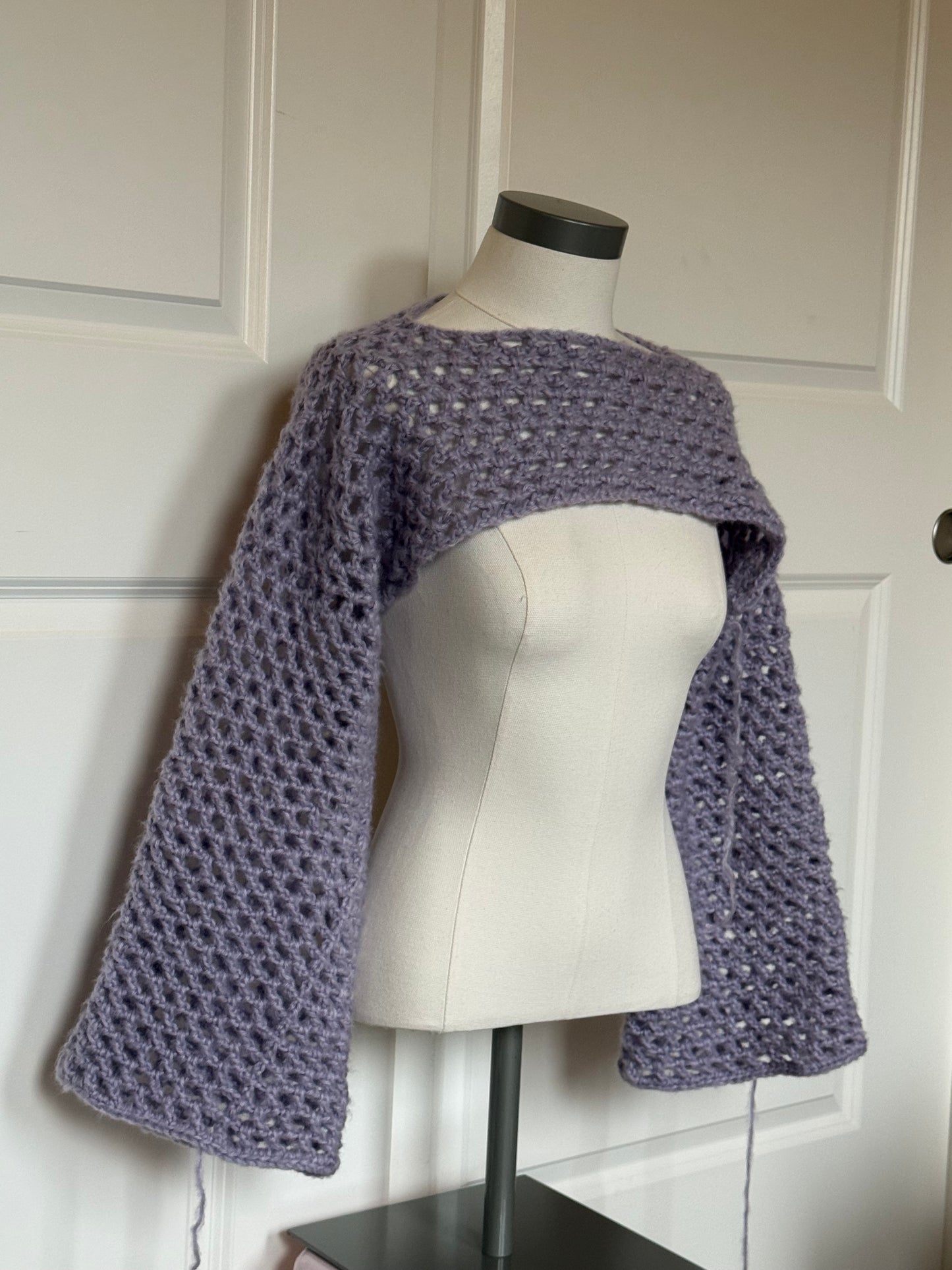 Custom: Mesh Stitch Crochet Shrug