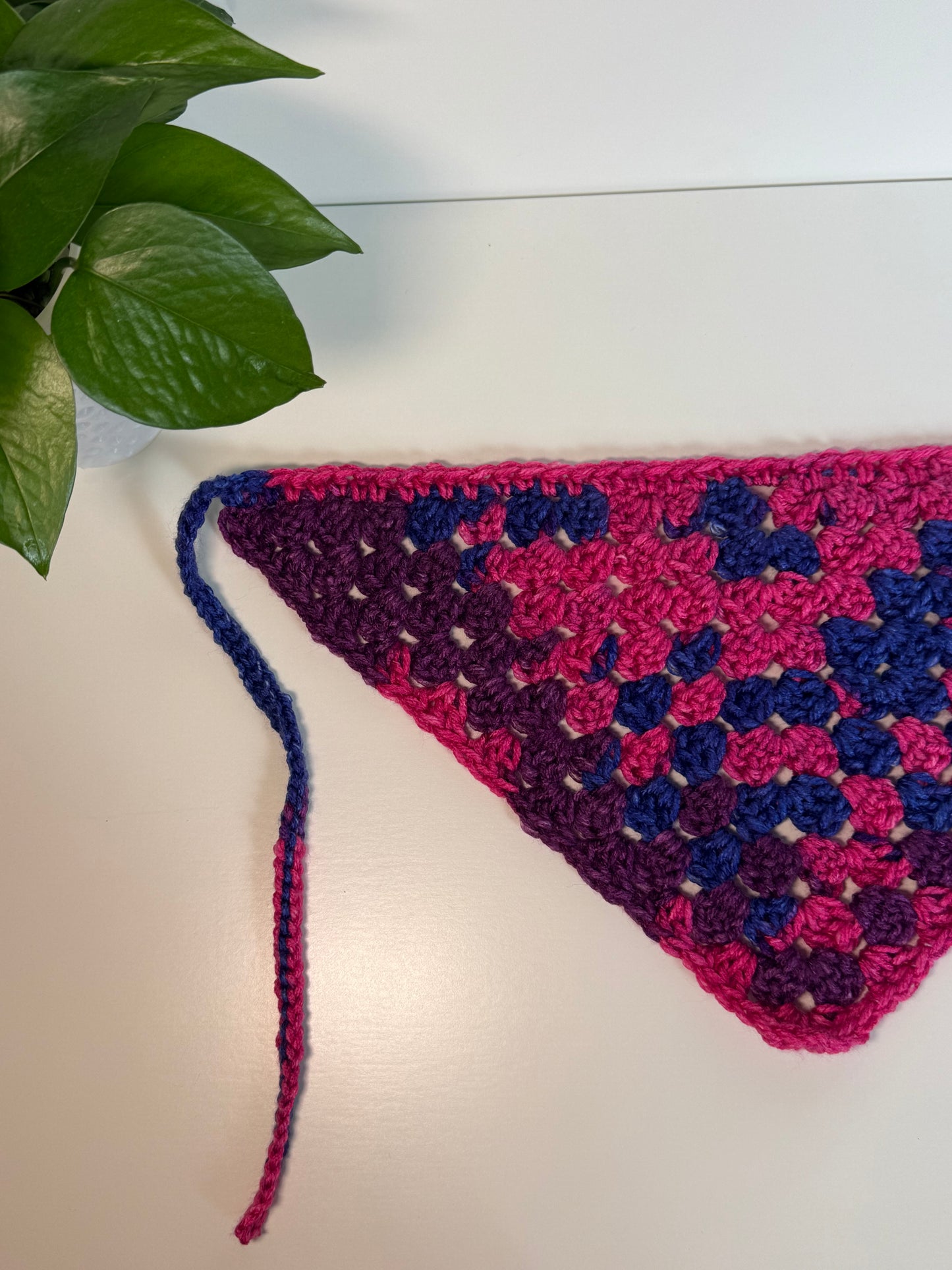 Custom: Pride Granny Stitch Crochet Hair Bandana