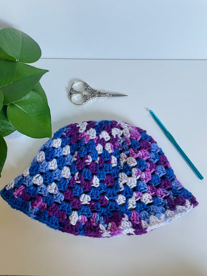 Custom: Granny Stitch Crochet Bucket Hat