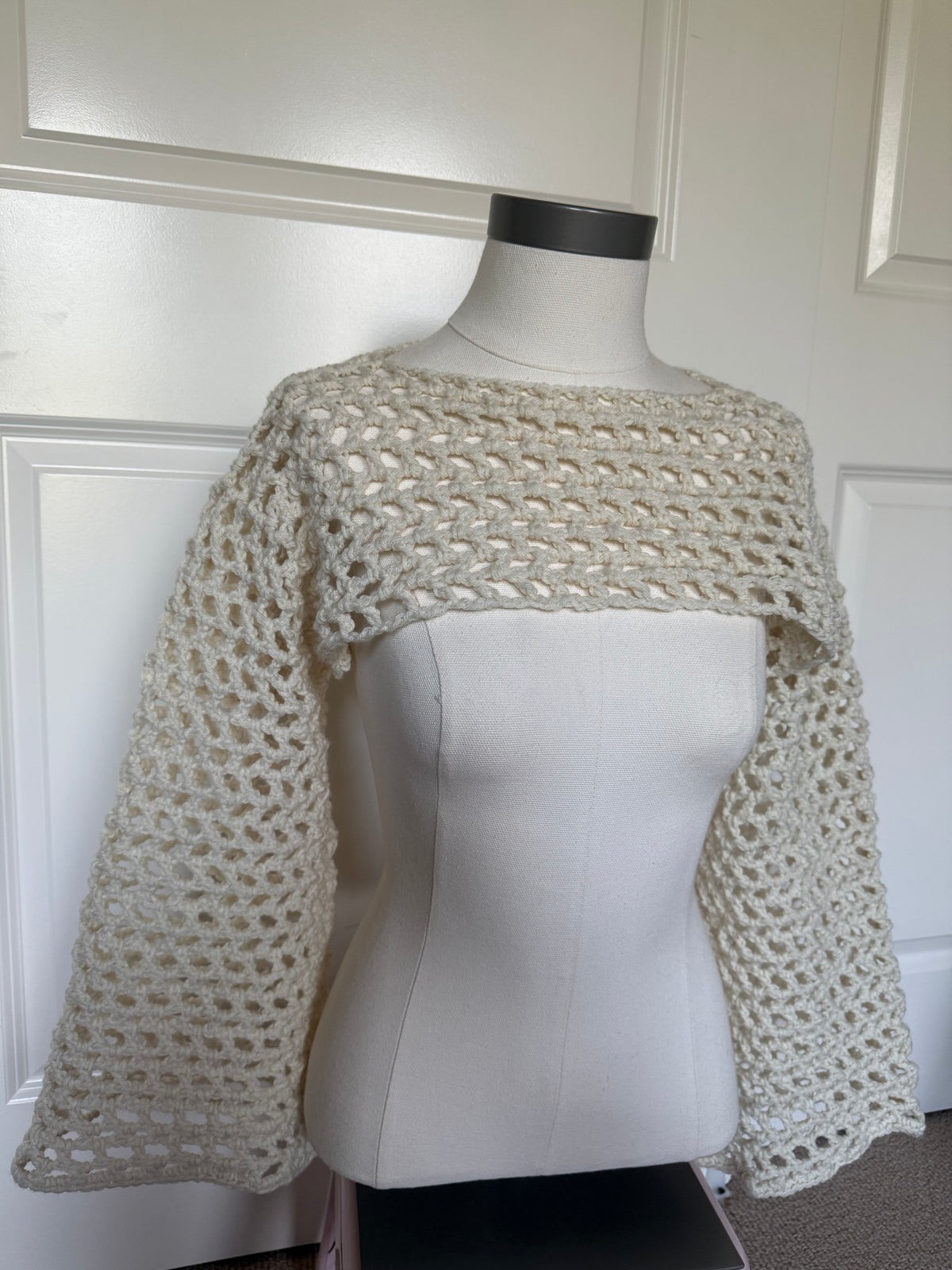 Custom: Mesh Stitch Crochet Shrug