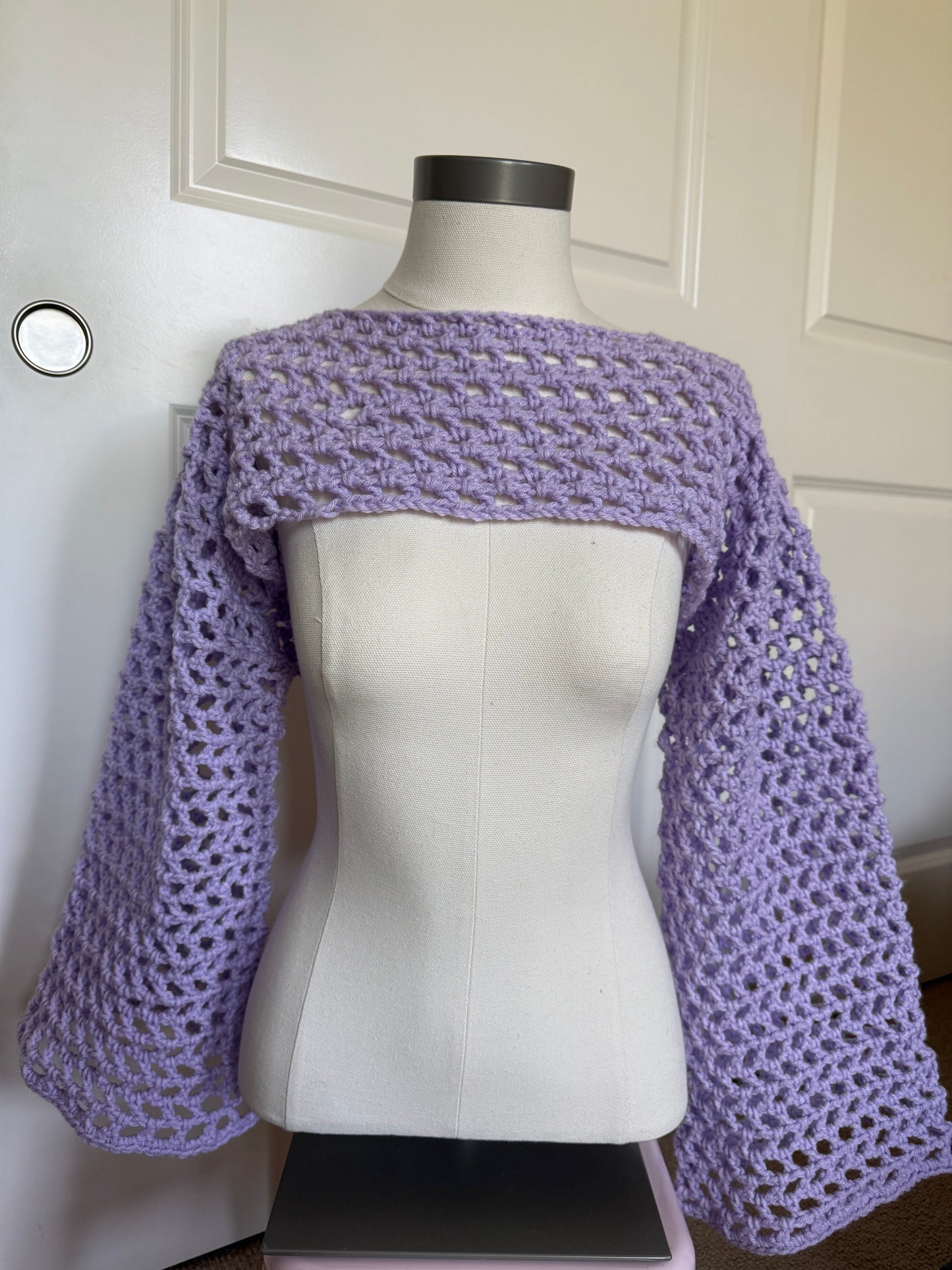 Custom: Mesh Stitch Crochet Shrug