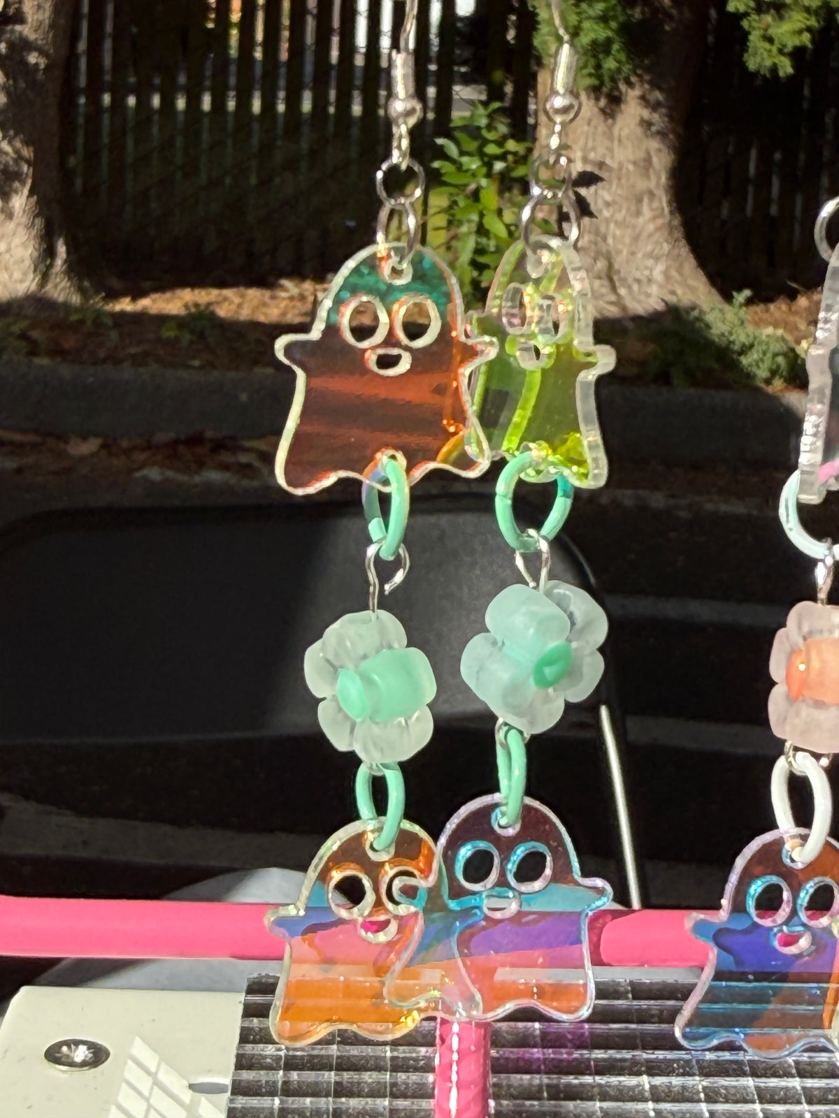 Groovy Ghost Earrings