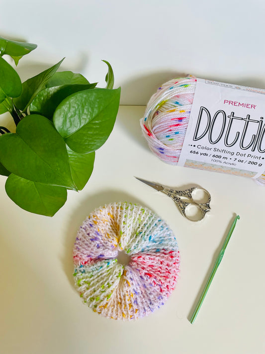 Spirited Crochet Scrunchie