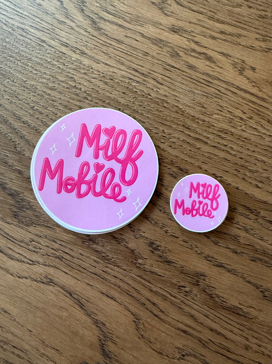 Mini MILF Mobile Sticker