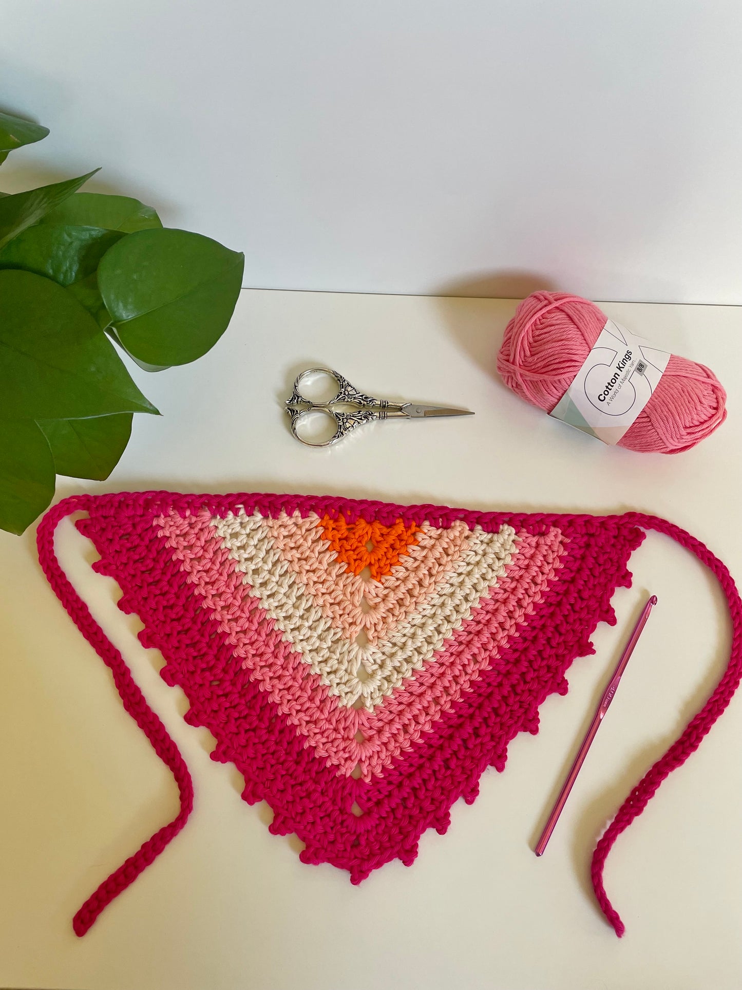 Pride Flag Crochet Hair Bandana