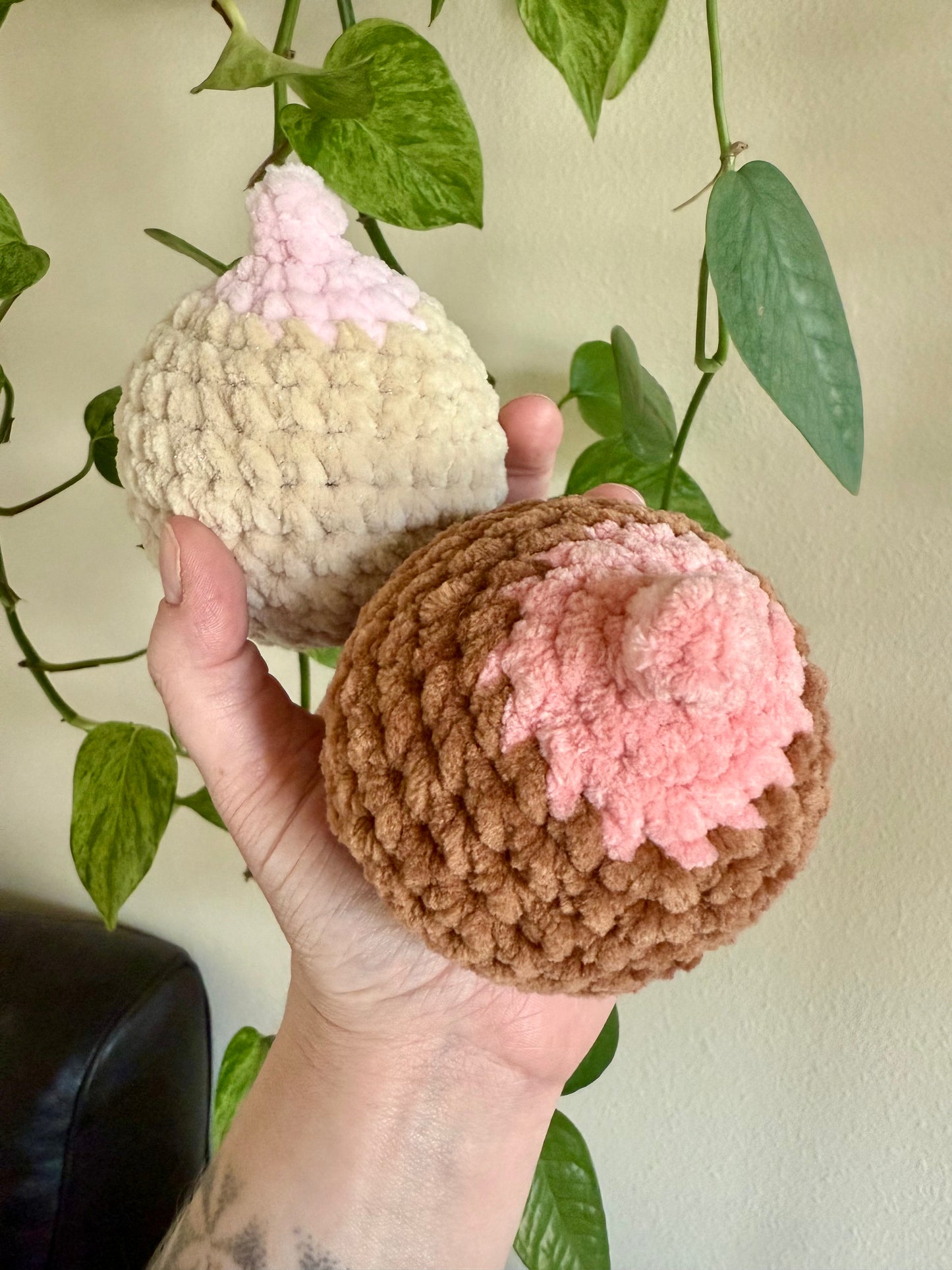 Custom Crochet Stress Boob