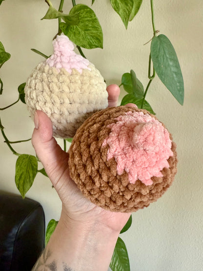Custom Crochet Stress Boob