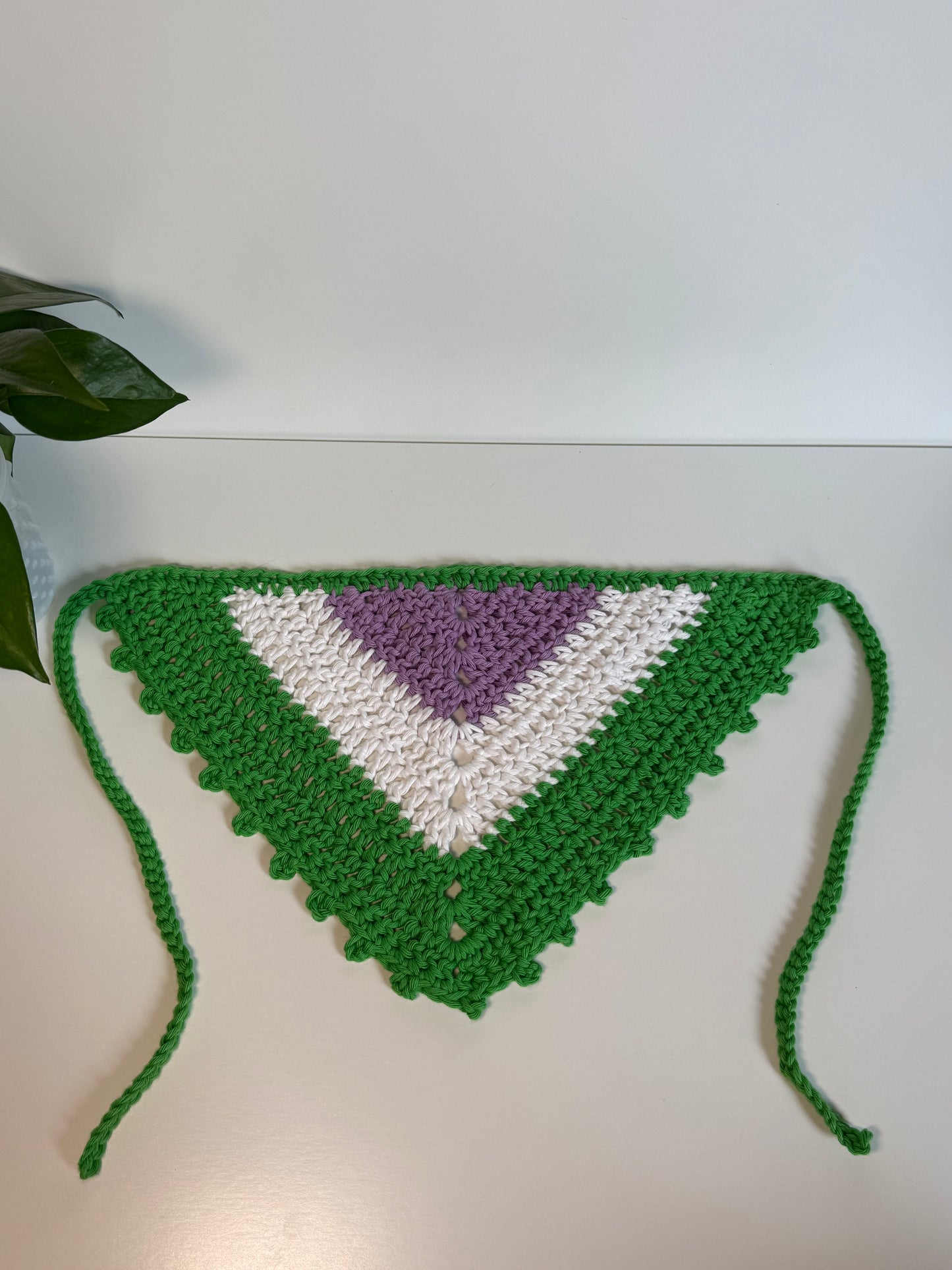 Pride Flag Crochet Hair Bandana