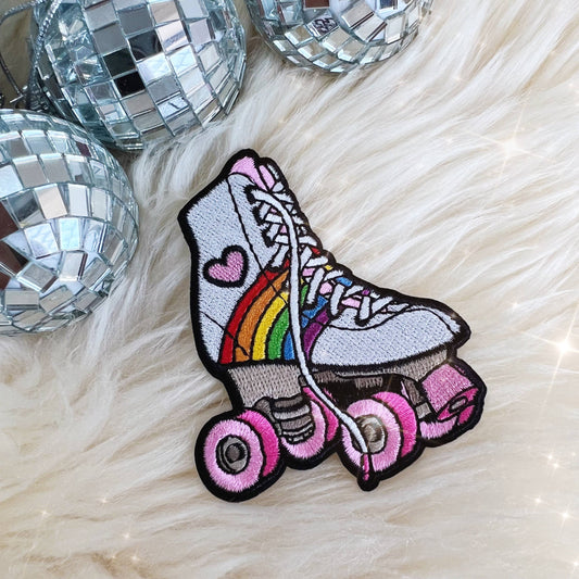 Rainbow Roller Skate Patch