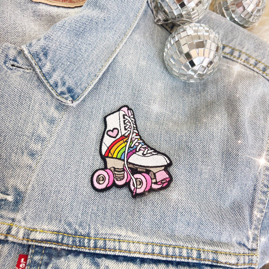 Rainbow Roller Skate Patch