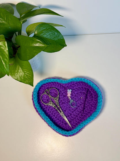 Heart Crochet Trinket Tray