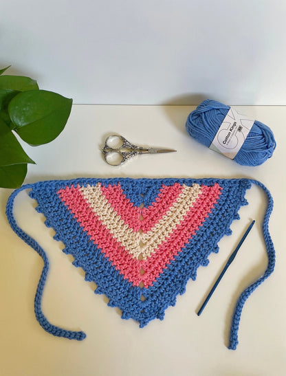 Custom: Pride Flag Crochet Hair Bandana