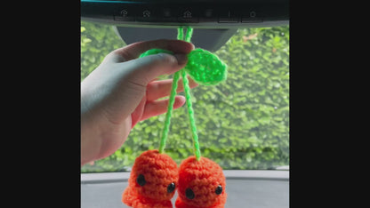Ghostie Crochet Car Hanger, Bag Charm