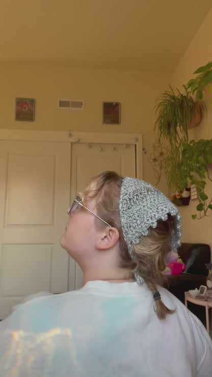 Gather Crochet Hair Bandana