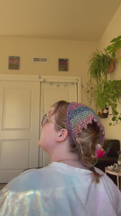 Gather Crochet Hair Bandana