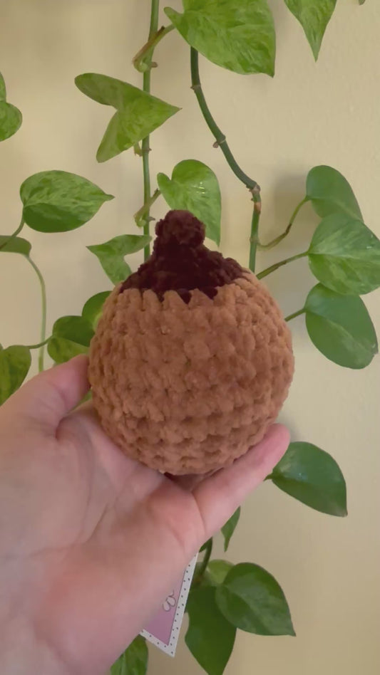 Custom: Stress Boob Crochet Plushie