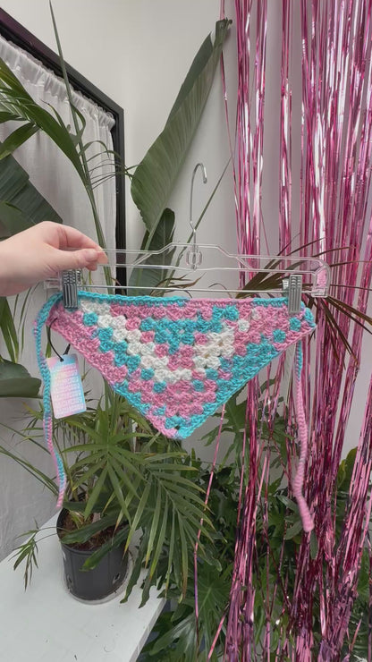 Custom: Pride Granny Stitch Crochet Hair Bandana